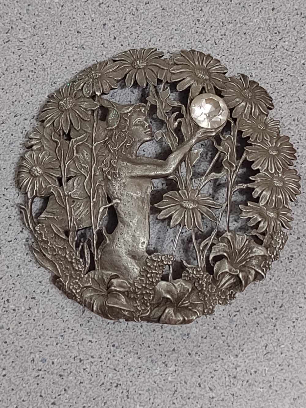 Pewter Fairy Lid Only